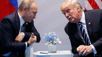 US President Donald Trump meets with Russian President Vladimir Putin (File image) (AP) US President Donald Trump meets with Russian President Vladimir Putin (File image) (AP)