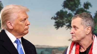 U.S. President Donald Trump holds an event to welcome back released American schoolteacher Marc Fogel, who had been held in Russia since 2021, at the White House in Washington, D.C., U.S (REUTERS/Kevin Lamarque)