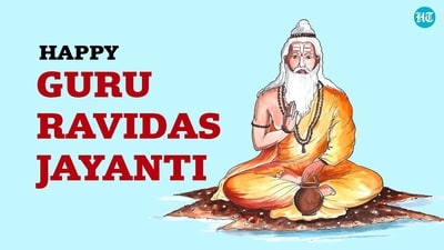 Guru Ravidas Jayanti 2025: On February 12, 2025, Guru Ravidass Jayanti honours the 648th birth anniversary of Guru Ravidas. (HT photo) Guru Ravidas Jayanti 2025: On February 12, 2025, Guru Ravidass Jayanti honours the 648th birth anniversary of Guru Ravidas. (HT photo)