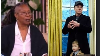 Goldberg and co-host Joy Behar trolled the Elon Musk son's name on The View on Wednesday.