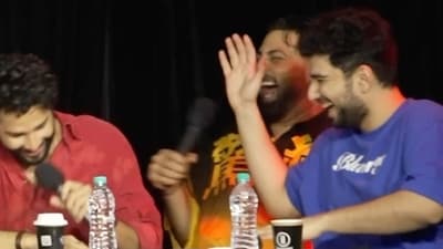 Samay Raina with guests Badshan and Siddhant Chaturvedi on an episode of India's Got Latent. Samay Raina with guests Badshan and Siddhant Chaturvedi on an episode of India's Got Latent.