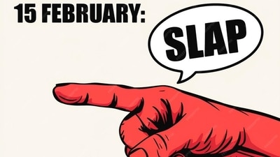 Slap Day 2025 is right after Valentine's Day 2025: Here's how to celebrate the day. (Pinterest) Slap Day 2025 is right after Valentine's Day 2025: Here's how to celebrate the day. (Pinterest)