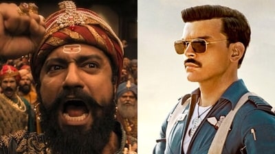 Stills from Chhaava and Sky Force