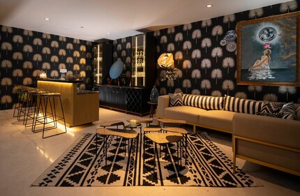 Nikhil Kamath's living room. Nikhil Kamath's living room.