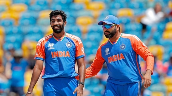 India's Jasprit Bumrah and Rohit Sharma (Surjeet Yadav)