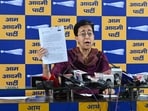Outgoing Delhi CM Atishi during a press conference in New Delhi on February 13, 2025. Outgoing Delhi CM Atishi during a press conference in New Delhi on February 13, 2025.