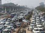 A recent traffic jam in north Bengaluru left commuters frustrated. A recent traffic jam in north Bengaluru left commuters frustrated.