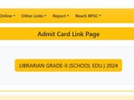 RPSC Librarian admit card for grade 2 posts is out on rpsc.rajasthan.gov.in. The direct link to download is given here. RPSC Librarian admit card for grade 2 posts is out on rpsc.rajasthan.gov.in. The direct link to download is given here.