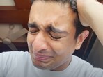 Ranveer Allahbadia cries on video. Ranveer Allahbadia cries on video.