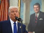 Donald Trump's writing style has been analyzed by AI, revealing a literacy level akin to that of an early teenager. (Photo by ANDREW CABALLERO-REYNOLDS / AFP)