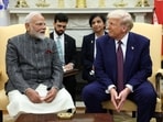 U.S. President Donald Trump meets with Indian Prime Minister Narendra Modi at the White House in Washington, D.C., U.S., February 13, 2025. REUTERS/Kevin Lamarque