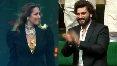 Malaika Arora danced to her greatest hits on her show as Arjun Kapoor cheered for her. Malaika Arora danced to her greatest hits on her show as Arjun Kapoor cheered for her.