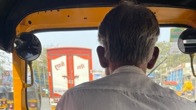 The Auto-driver, who's son is an IIT Hyderabad student, was denied entry inside the premises of a star hotel in Mumbai. (Image source: x.com/velumania) The Auto-driver, who's son is an IIT Hyderabad student, was denied entry inside the premises of a star hotel in Mumbai. (Image source: x.com/velumania)