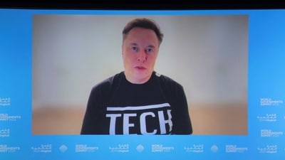 At the World Governments Summit, Elon Musk advocated for eliminating federal agencies to cut government spending under Trump. REUTERS/Amr Alfiky (REUTERS)