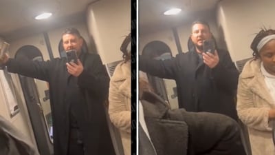 A drunk UK man allegedly racially abused an Indian-origin woman on a UK train. (Screengrab (Instagram)) A drunk UK man allegedly racially abused an Indian-origin woman on a UK train. (Screengrab (Instagram))