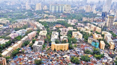 Mumbai, India - September 23, 2016: Aerial View of Abhyudaya Nagar in Mumbai, India, on Friday, Sept 23, 2016. (Photo by Bhushan Koyande/HT) Mumbai, India - September 23, 2016: Aerial View of Abhyudaya Nagar in Mumbai, India, on Friday, Sept 23, 2016. (Photo by Bhushan Koyande/HT)