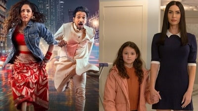 OTT releases to watch this week: Stills from the films Dhoom Dhaam and Subservience. OTT releases to watch this week: Stills from the films Dhoom Dhaam and Subservience.