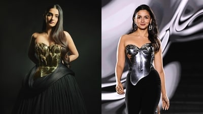After Alia Bhatt, Sonam Kapoor turns out in a custom Gaurav Gupta gilded breastplate: Who wore it better?