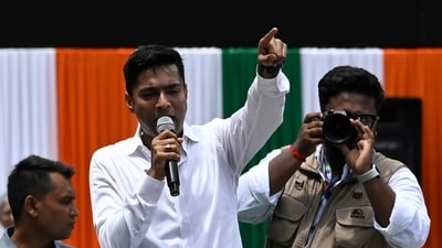 Trinamool Congress (TMC) national general secretary Abhishek Banerjee. (HT FILE ) Trinamool Congress (TMC) national general secretary Abhishek Banerjee. (HT FILE )