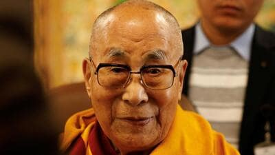 Tibetan spiritual leader, the Dalai Lama, offers blessings to his followers at his Himalayan residence in Dharamshala (REUTERS FILE PHOTO) Tibetan spiritual leader, the Dalai Lama, offers blessings to his followers at his Himalayan residence in Dharamshala (REUTERS FILE PHOTO)