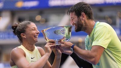 US Open mixed doubles winner Sara Errani and Andrea Vavassori of Italy (AP) US Open mixed doubles winner Sara Errani and Andrea Vavassori of Italy (AP)