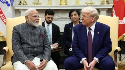 U.S. President Donald Trump meets with Indian Prime Minister Narendra Modi at the White House in Washington, D.C., U.S., February 13, 2025. REUTERS/Kevin Lamarque (REUTERS)