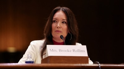 FILE PHOTO: Brooke Rollins, U.S. President Trump's nominee to be secretary of agriculture, testifies before a Senate Agriculture, Nutrition and Forestry Committee confirmation hearing on Capitol Hill in Washington, U.S., January 23, 2025. REUTERS/Kaylee Greenlee Beal/File Photo (REUTERS)