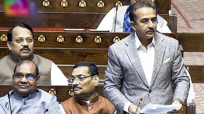 Union minister of state for forest, environment and climate change Kirti Vardhan Singh speaks in the Rajya Sabha. (Sansad TV) Union minister of state for forest, environment and climate change Kirti Vardhan Singh speaks in the Rajya Sabha. (Sansad TV)