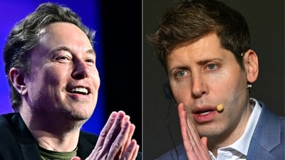 Elon Musk and Sam Altman had co-founded OpenAI as a non-profit in 2015. (AFP) Elon Musk and Sam Altman had co-founded OpenAI as a non-profit in 2015. (AFP)