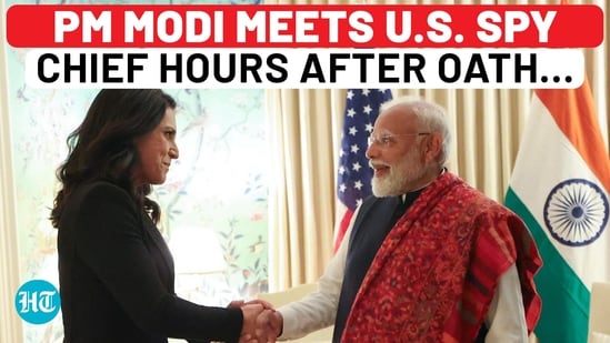 Ahead Of Trump Meet, PM Modi Meets U.S.’ First Hindu Spy Chief Tulsi Gabbard