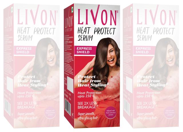 Livon’s Heat Protect Serum costs just a fraction of the price of Schwarzkopf’s hair spray. Livon’s Heat Protect Serum costs just a fraction of the price of Schwarzkopf’s hair spray.