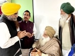 A meeting between a central team led by Union Minister Pralhad Joshi and farmers' representatives was held on Friday. A meeting between a central team led by Union Minister Pralhad Joshi and farmers' representatives was held on Friday.