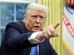 US President Donald Trump speaks in the Oval Office of the White House in Washington, DC 