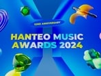 Jinyoung and Miyeon will host the 32nd Hanteo Music Awards 2024 in Seoul on February 15-16, 2025. Jinyoung and Miyeon will host the 32nd Hanteo Music Awards 2024 in Seoul on February 15-16, 2025.