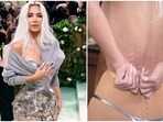 Kim Kardashian reveals what happened to her body in the Margiela corset dress. Kim Kardashian reveals what happened to her body in the Margiela corset dress.