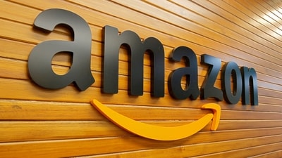 FILE PHOTO: The logo of Amazon is pictured inside the company's office in Bengaluru, India, April 20, 2018. REUTERS/Abhishek N. Chinnappa/File Photo