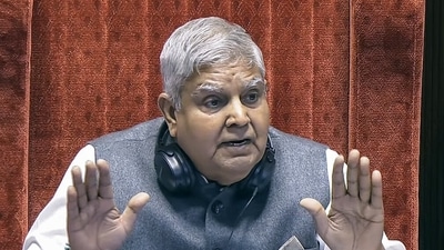 Vice President Jagdeep Dhankhar today said that the Chief Justice of the country shouldn't be involved in any executive appointment in a democracy like India. (Sansad Tv) Vice President Jagdeep Dhankhar today said that the Chief Justice of the country shouldn't be involved in any executive appointment in a democracy like India. (Sansad Tv)