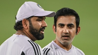India's captain Rohit Sharma (L) speaks with head coach Gautam Gambhir during a practice session (AFP) India's captain Rohit Sharma (L) speaks with head coach Gautam Gambhir during a practice session (AFP)