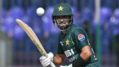Babar Azam joint-fastest to 6000 ODI runs. (Photo by Asif HASSAN / AFP) (AFP) Babar Azam joint-fastest to 6000 ODI runs. (Photo by Asif HASSAN / AFP) (AFP)