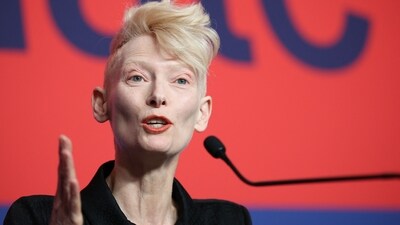 Scottish actress Tilda Swinton attends a press conference for the Honorary Golden Bear award at the 75th Berlinale, Europe's first major film festival of the year, in Berlin on February 14, 2025. (Photo by Ronny HARTMANN / AFP) (AFP) Scottish actress Tilda Swinton attends a press conference for the Honorary Golden Bear award at the 75th Berlinale, Europe's first major film festival of the year, in Berlin on February 14, 2025. (Photo by Ronny HARTMANN / AFP) (AFP)