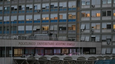 A picture shows the Gemelli hospital where Pope Francis is hospitalized for tests and treatment for bronchitis in Rome, on February 14, 2025. The 88-year-old, who has been breathless in recent days and has delegated officials to read his speeches, was admitted following his morning audiences, the Vatican announced. (AFP) A picture shows the Gemelli hospital where Pope Francis is hospitalized for tests and treatment for bronchitis in Rome, on February 14, 2025. The 88-year-old, who has been breathless in recent days and has delegated officials to read his speeches, was admitted following his morning audiences, the Vatican announced. (AFP)