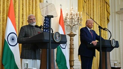 US President Donald Trump and Prime Minister Narendra Modi during a joint press conference in the East Room of the White House in Washington, DC on February 13, 2025. (AFP) US President Donald Trump and Prime Minister Narendra Modi during a joint press conference in the East Room of the White House in Washington, DC on February 13, 2025. (AFP)