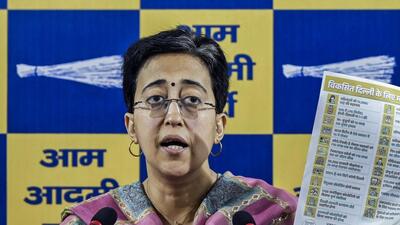 Outgoing Delhi chief minister Atishi on Thursday. (ANI) Outgoing Delhi chief minister Atishi on Thursday. (ANI)