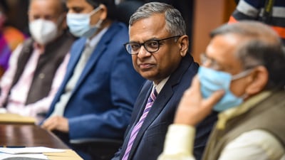 According to a British Government official release, Tata Group Chairman Natarajan Chandrasekaran has been awarded 'The most excellent order of the British Empire (Civil Division)' in appreciation of his services and contributions to the commercial relationship between the United Kingdom and India. (PTI) According to a British Government official release, Tata Group Chairman Natarajan Chandrasekaran has been awarded 'The most excellent order of the British Empire (Civil Division)' in appreciation of his services and contributions to the commercial relationship between the United Kingdom and India. (PTI)
