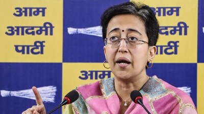 New Delhi: AAP leader Atishi addresses a press conference, in New Delhi, Friday, Feb. 14, 2025. (PTI Photo) New Delhi: AAP leader Atishi addresses a press conference, in New Delhi, Friday, Feb. 14, 2025. (PTI Photo)