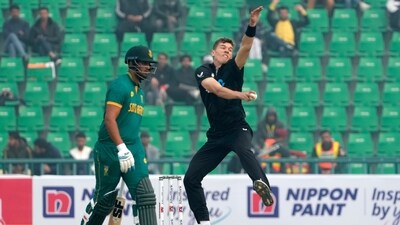 New Zealand's Ben Sears ruled out of Champions Trophy. (AP Photo/K.M. Chaudary) (AP) New Zealand's Ben Sears ruled out of Champions Trophy. (AP Photo/K.M. Chaudary) (AP)