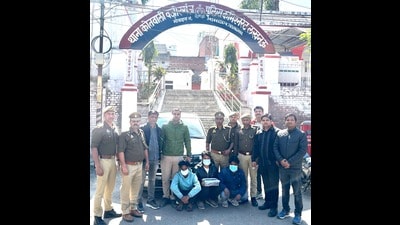 Three accused arrested by Lucknow police from Jharkhand’s Deoghar (Sourced) Three accused arrested by Lucknow police from Jharkhand’s Deoghar (Sourced)