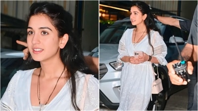 Radhika Merchant dazzles in chic white dress at Mumbai store launch. (Instagram) Radhika Merchant dazzles in chic white dress at Mumbai store launch. (Instagram)