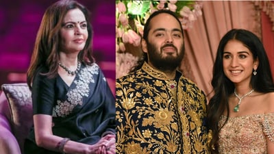 Anant Ambani and Radhika Merchant tied the knot on July 12 in Mumbai. (Bloomberg ) Anant Ambani and Radhika Merchant tied the knot on July 12 in Mumbai. (Bloomberg )