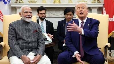 U.S. President Donald Trump meets with Indian Prime Minister Narendra Modi at the White House (Reuters)